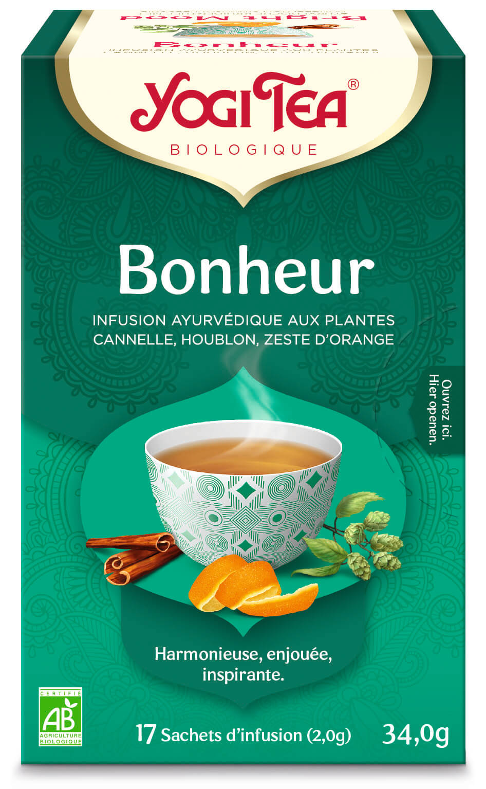 Yogi thé Bonheur bio 17 sachets